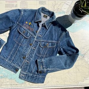 Vintage '90s Lee Jean Jacket with Embroidery